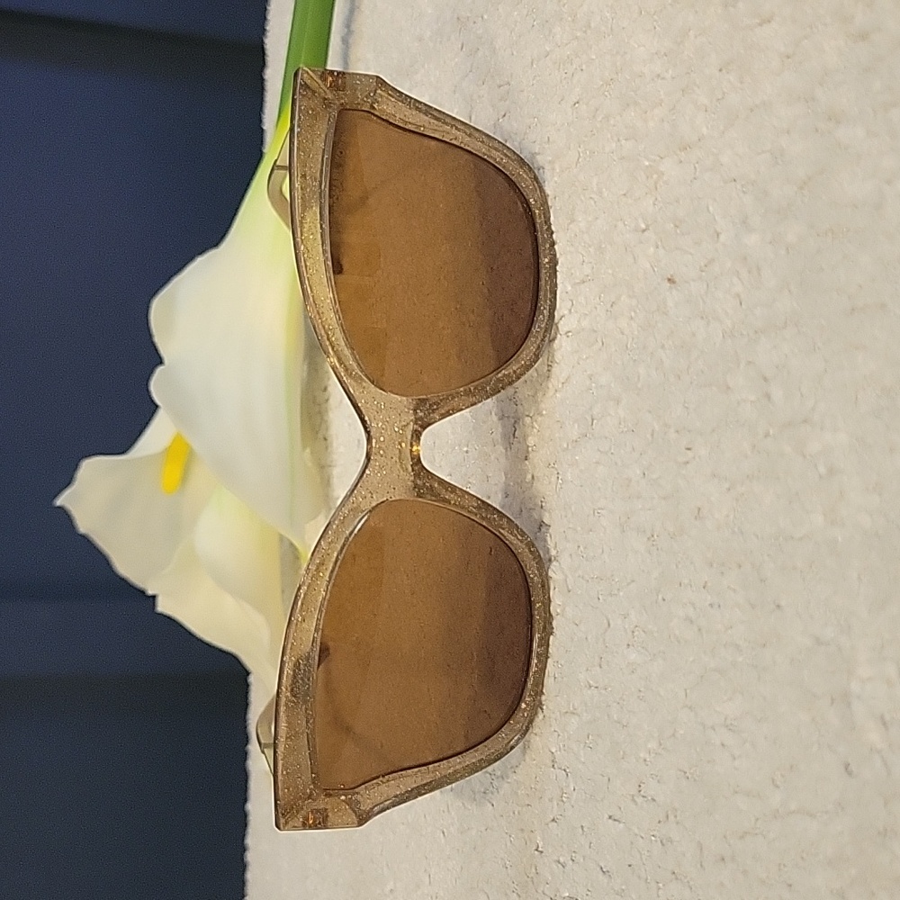 Micheal Kors Sunglasses Brown Gold Glitter